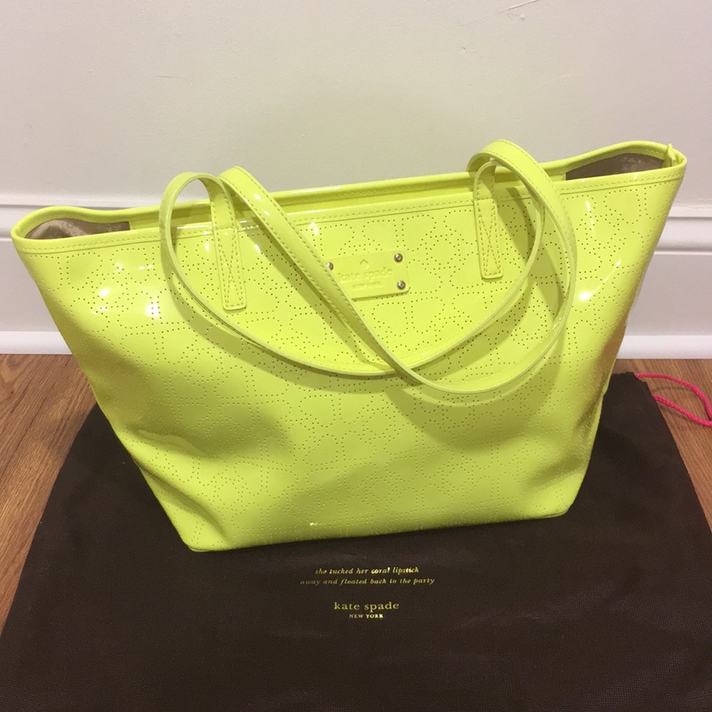 Neon Yellow Kate Spade Harmony Tote
